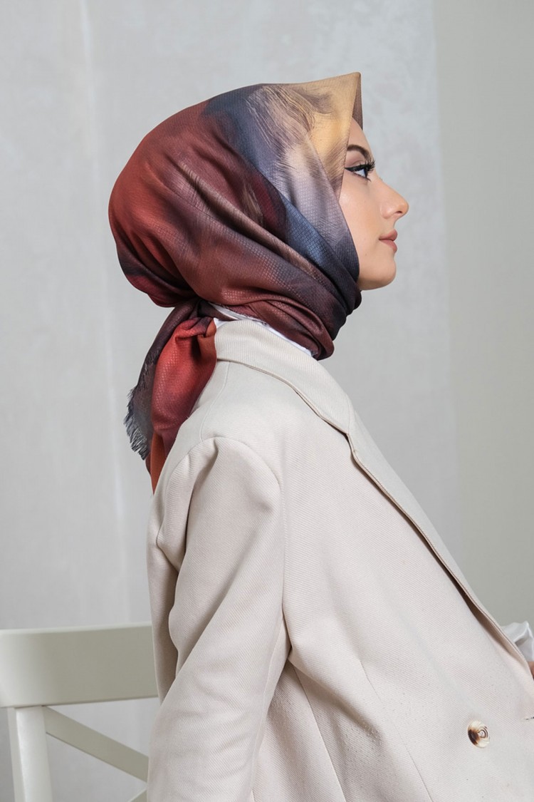 Desenli Pamuk Eşarp DP-72