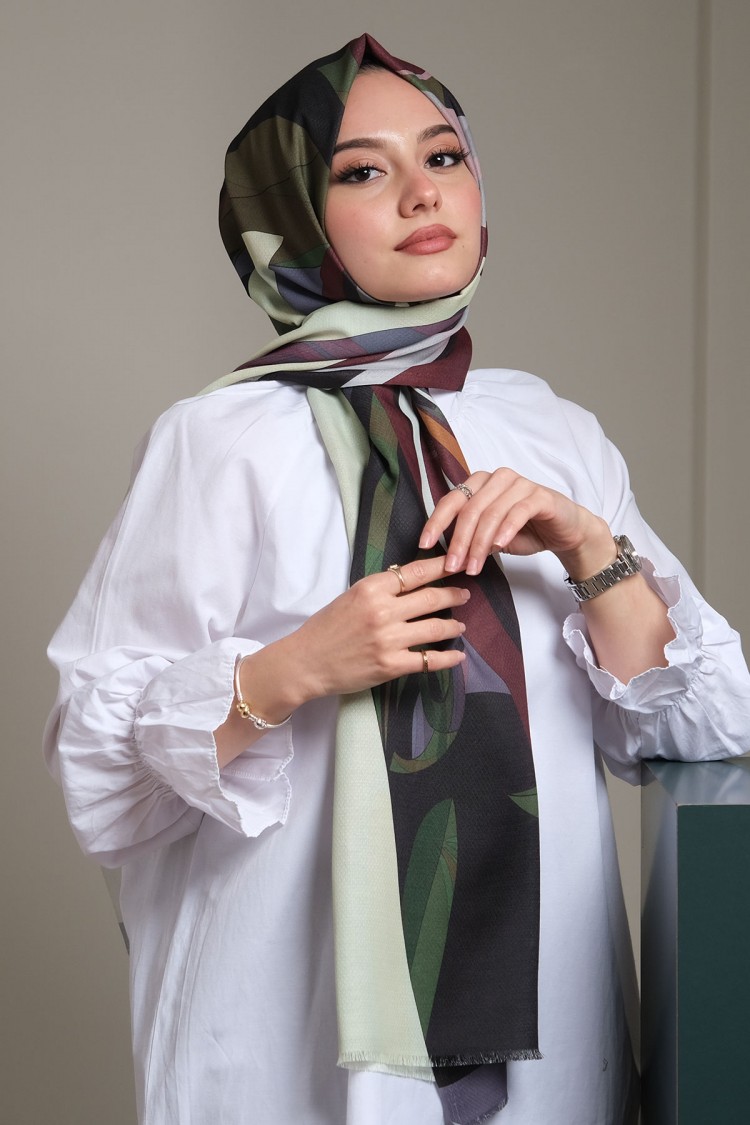 Desenli Pamuk Şal DS-209