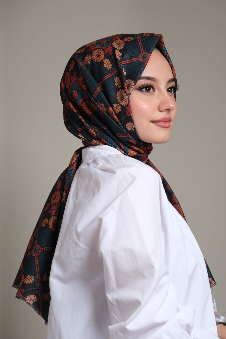 Desenli Pamuk Şal DS-213