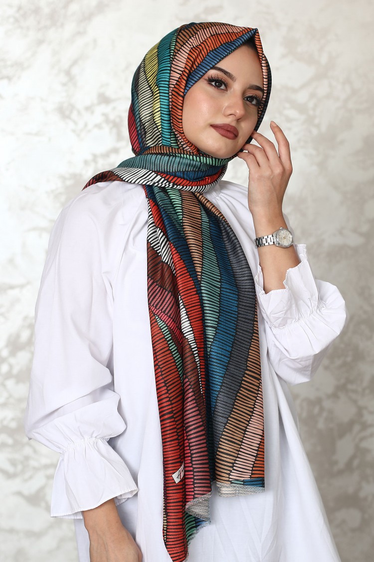 Patterned Cotton Shawl DS-224