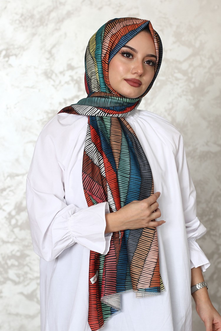 Patterned Cotton Shawl DS-224